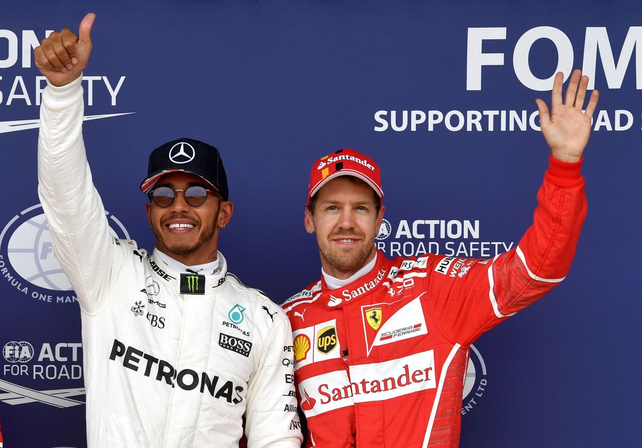 Lewis Hamilton and Sebastian Vettel