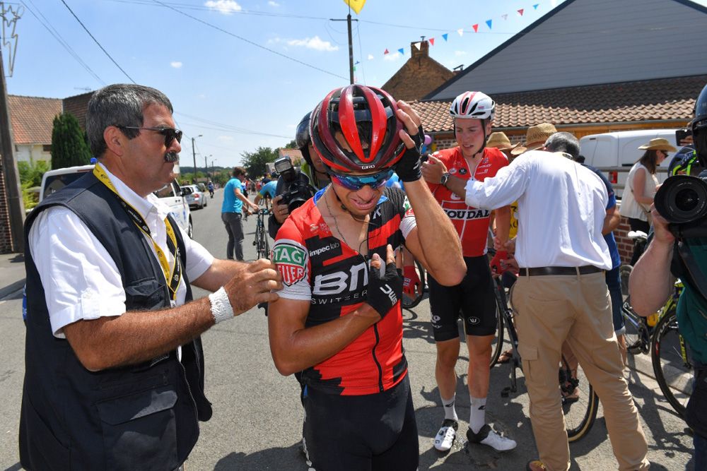 The moment Richie Porte realises his Tour de France is over