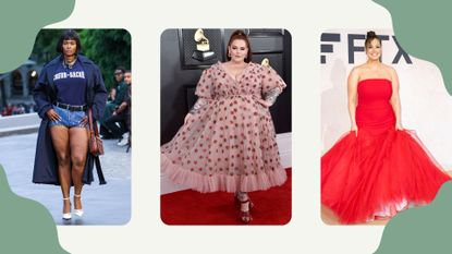 plus size models: Precious Lee, Tess Holliday and Ashley Graham