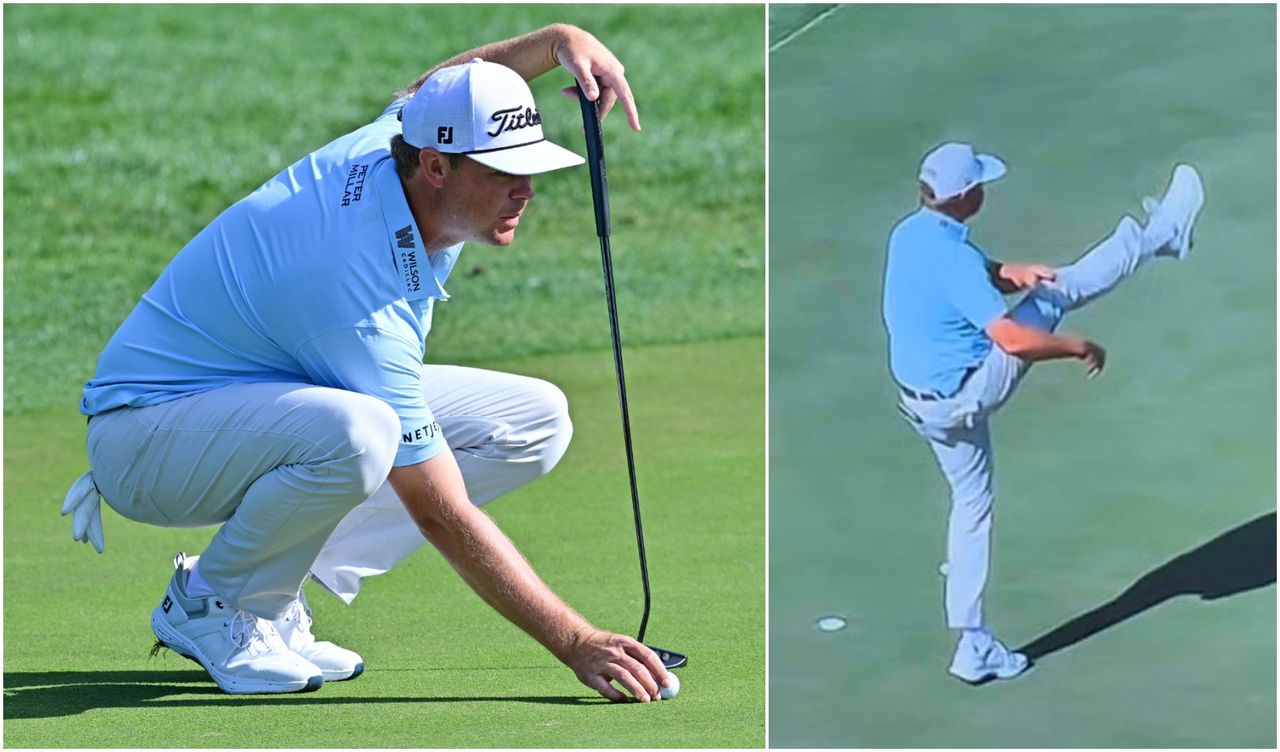 Patton Kizzire kicked his putter away at the Valspar Championship