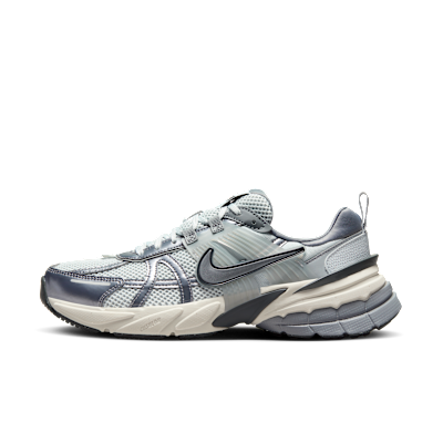 Nike V2k Run Women&#039;s Shoes With Reflective Accents - Pure Platinum/wolf Grey/cool Grey/metallic Cool Grey - Size 5
