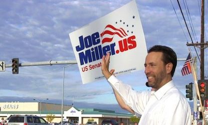 Alaska state senate candidate Joe Miller draws national attention after a scuffle with a journalist.