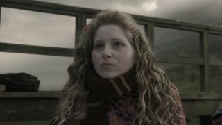 Lavender Brown watching Ron's Quidditch try-out.