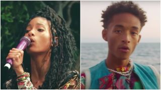 Willow Smith performing Meet Me at Our Spot/Jaden Smith in the Cabin Fever music video
