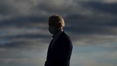 Joe Biden at a drive-in campaign rally at Dallas High School