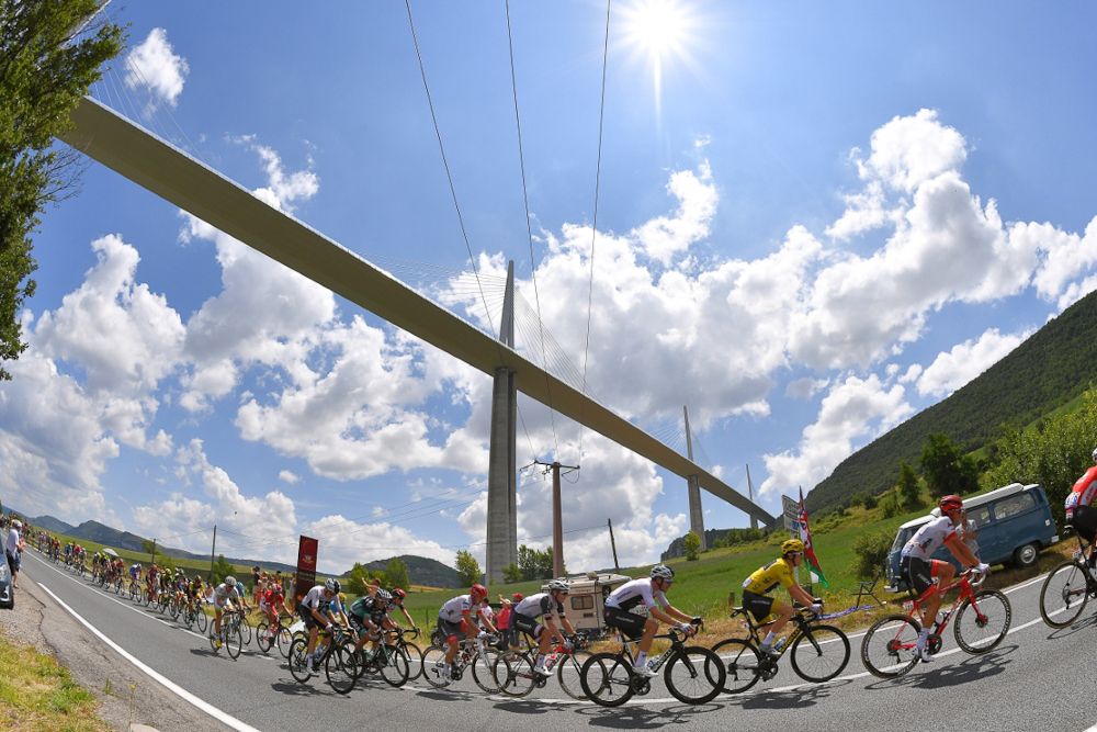 Scenery along the route of stage 15 at the Tour de France