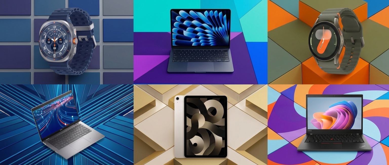 Selection of gadgets on patterned backgrounds