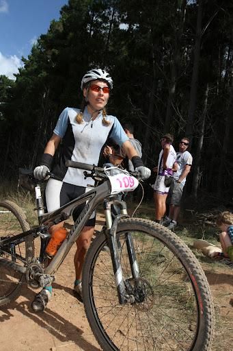 Liz Smith at the finish