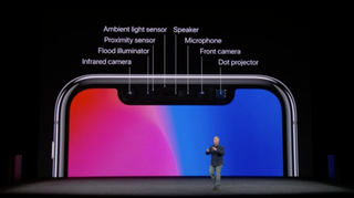 The iPhone X's notch has gotten a lot of attention leading up to its launch. (Credit: Apple)