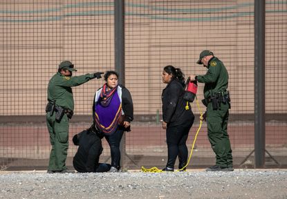 Border Patrol officials near El Paso