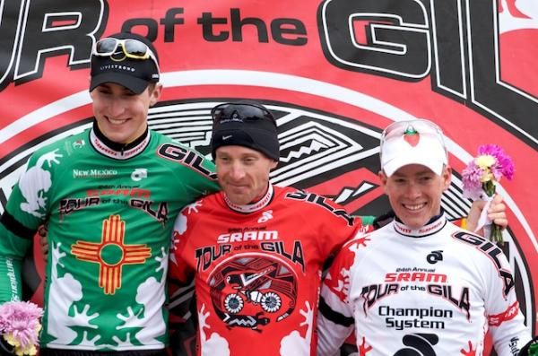 The men's final leaders jerseys.