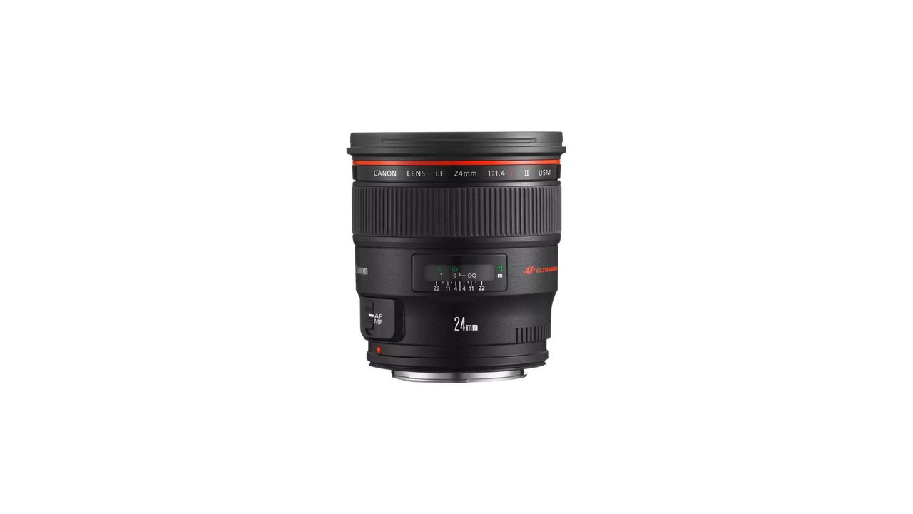 A Canon EF 24mm f/1.4 L II USM lens