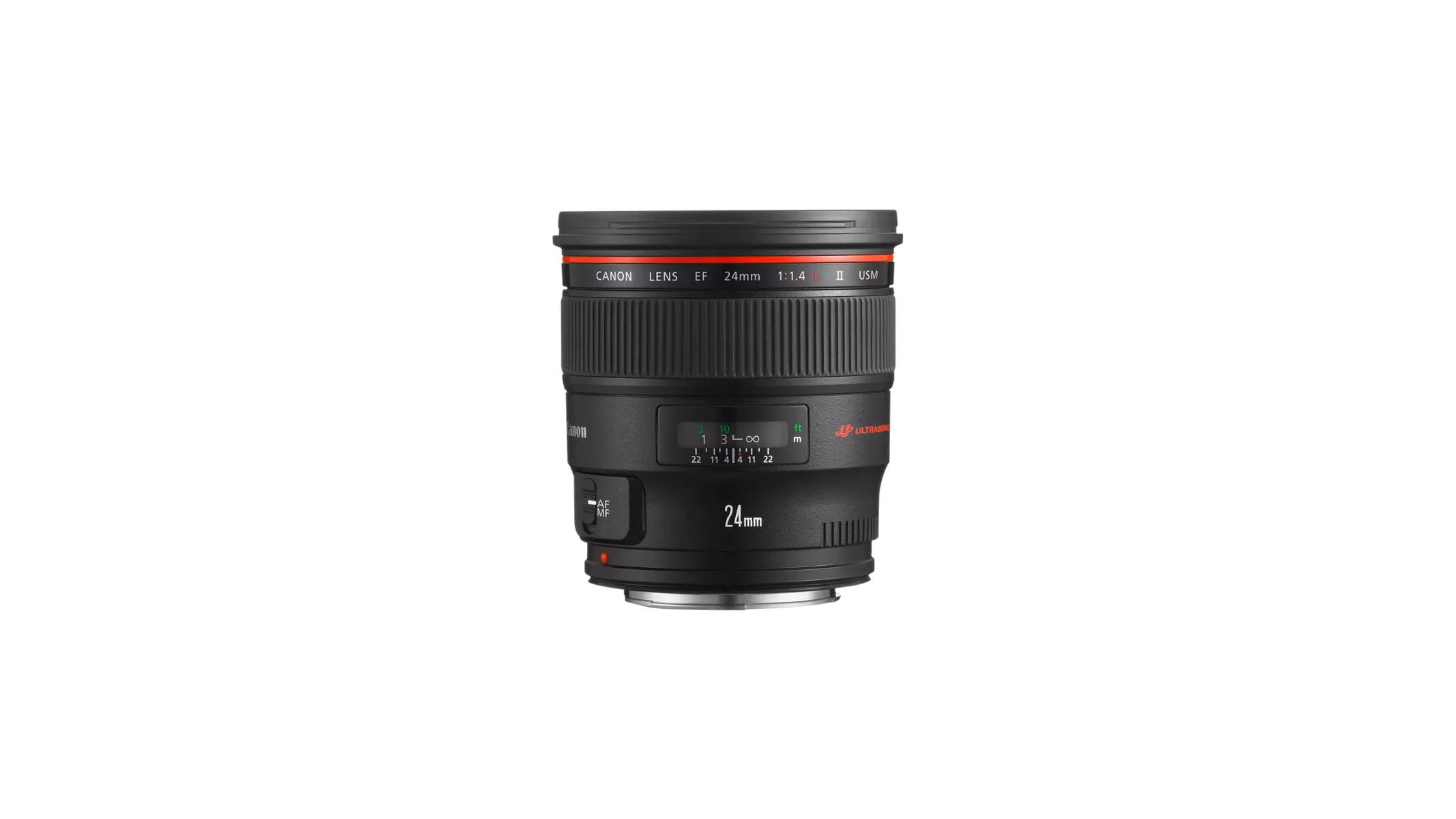 A Canon EF 24mm f/1.4 L II USM lens