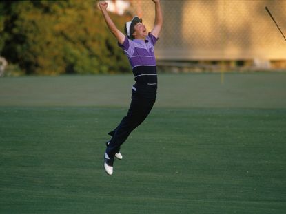 Larry Mize beat Greg Norman and Seve Ballesteros in 1987