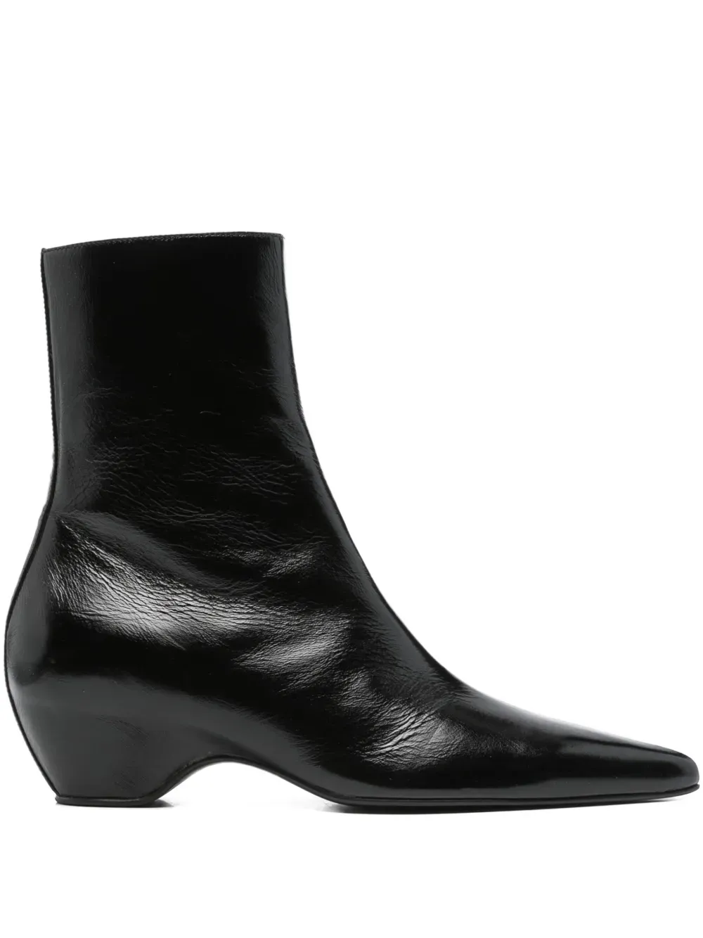 Khaite Arizona Pointed-Toe Calf Leather Ankle Boots | 36