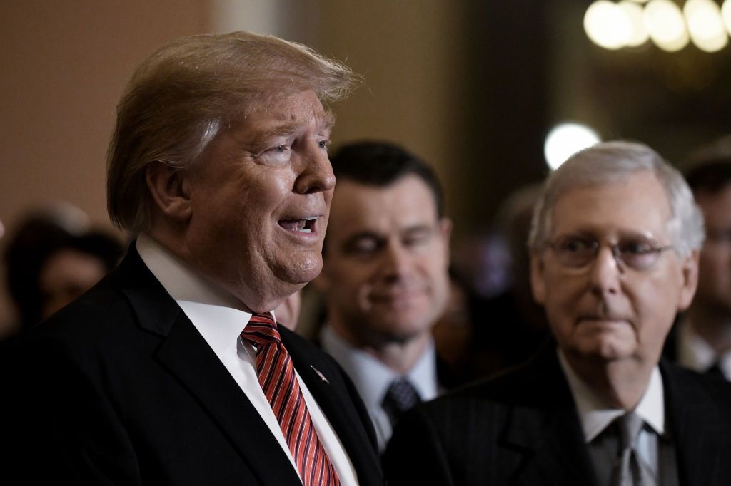 President Trump and Senate Majority Leader Mitch McConnell