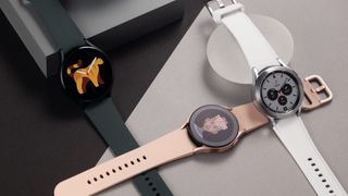Galaxy watches on a table