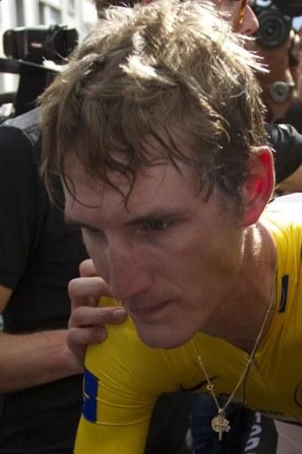 Andy Schleck was shattered after his devastating loss in the time trial.