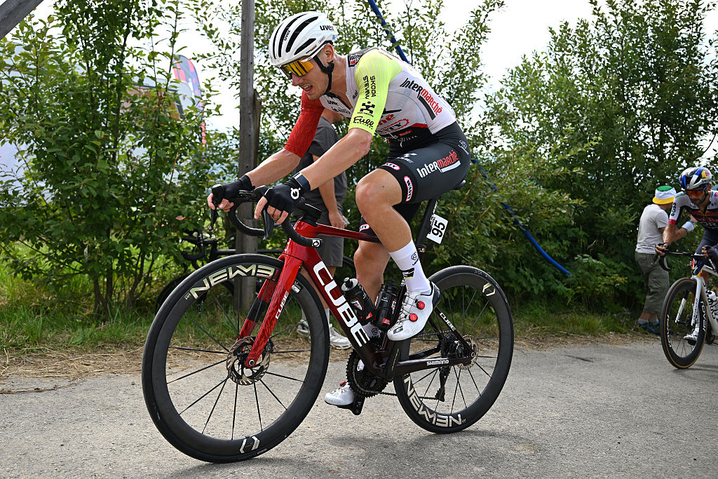 BUKOWINA TATRZANSKA, POLAND - AUGUST 09: Tom Paquot of Belgium and Team Intermarche - Wanty competes during the 82nd Tour de Pologne 2025, Stage 6 a 147.5km stage from Bukowina Resort to Bukowina Tatrzanska 943m / #UCIWT / on August 09, 2025 in Bukowina Tatrzanska, Poland. (Photo by Luc Claessen/Getty Images)