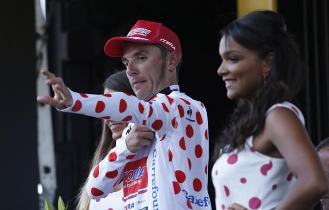 Joaquim Rodriguez in polka-dot jersey
