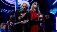 Toto singing on stage