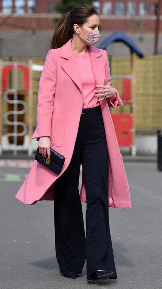 Catherine, Princess of Wales visits School 21 in Stratford on March 11, 2021