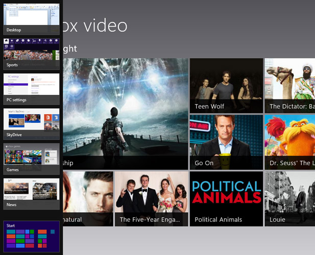 Switcher in Windows 8