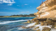 Painted Cliffs at Maria Island National Park in Tasmania