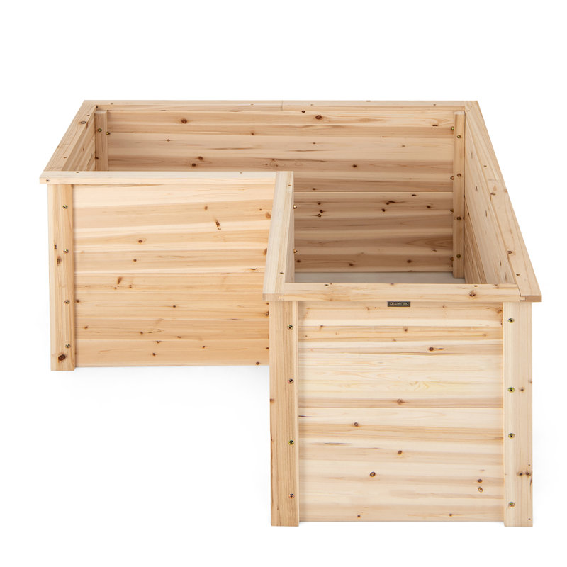 Costway 4 Ft X 4 Ft Wood Raised Garden Bed & Reviews | Wayfair