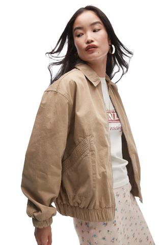 Oversize Cotton Bomber Jacket