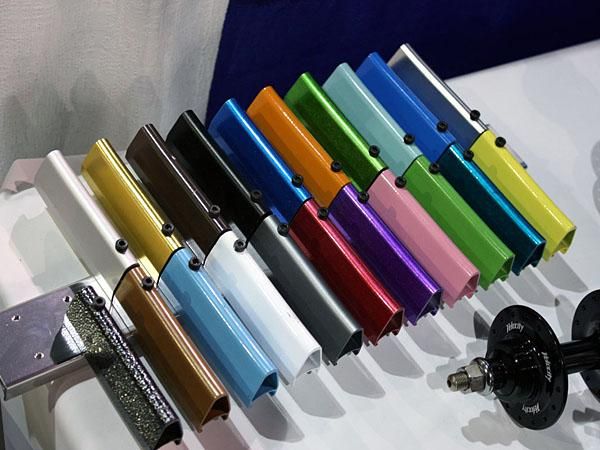 Velocity offers a wide range of different rim extrusions along with an impressive collection of stock colors.