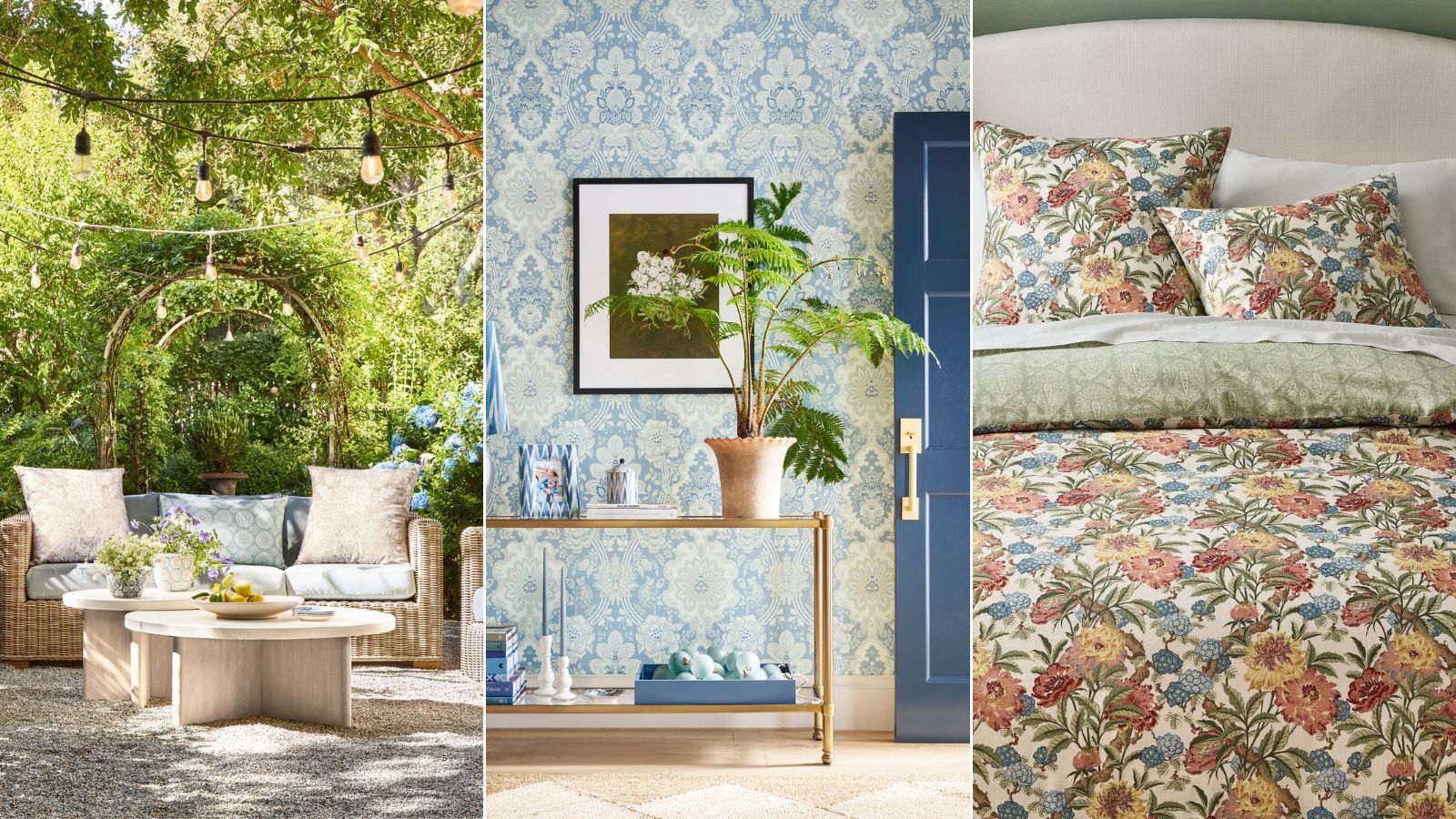 Pottery Barn and Kravet's collection is perfect for an uplifting