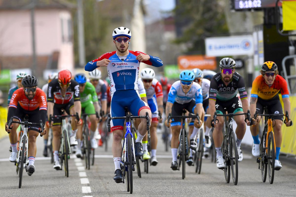 Niccolo Bonifazio outsprinted the rest of the Paris-Nice peloton