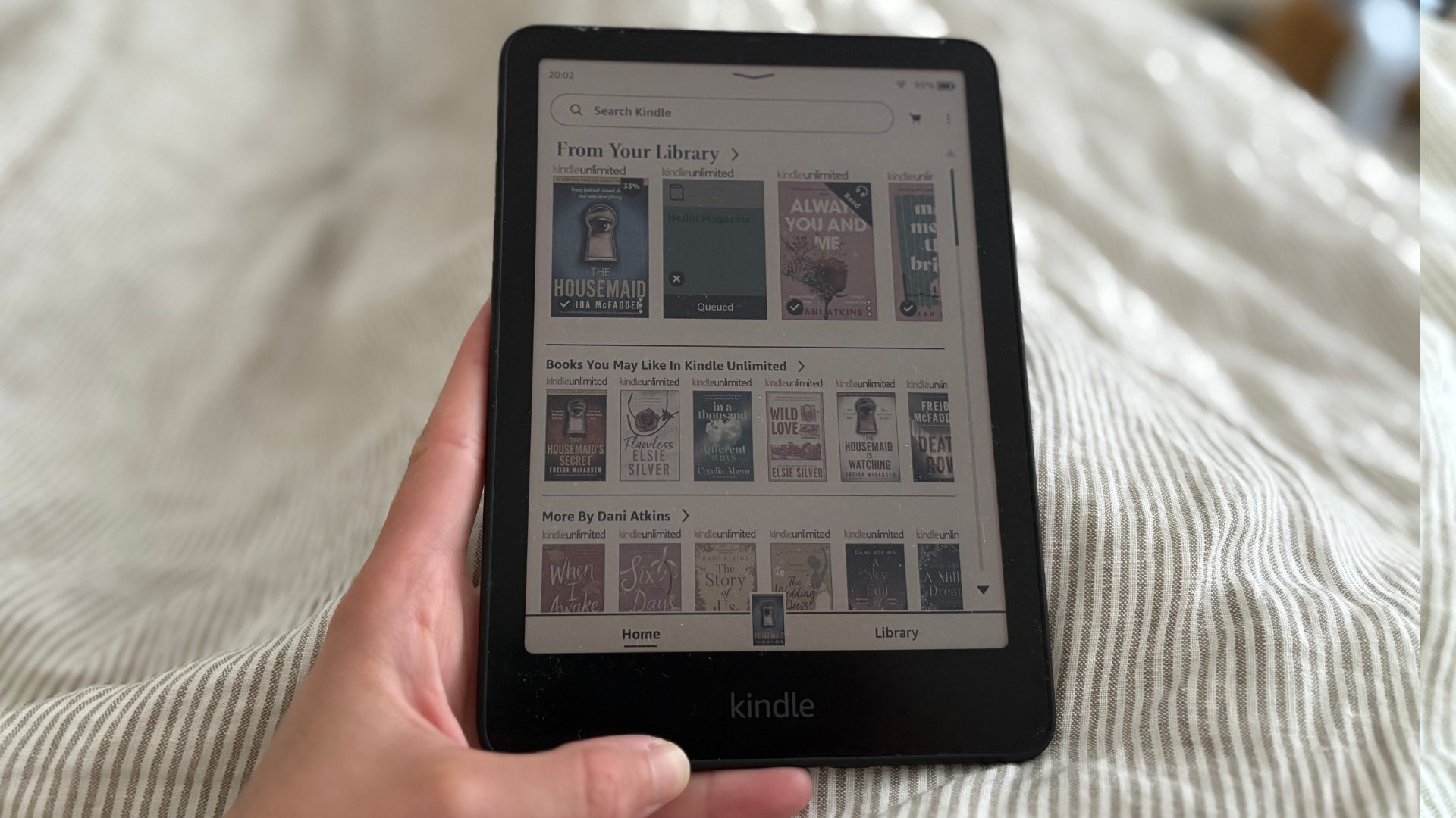 My library on the Kindle Colorsoft