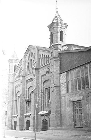 Archival image (c. 1920) of the former diesel power station designed by Wilhelm Heinzelmann.
