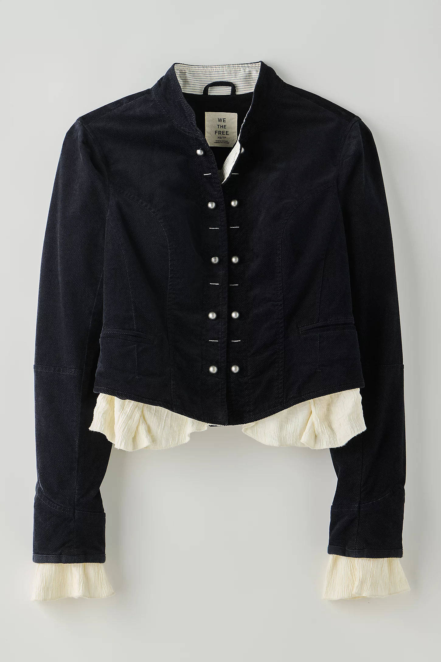 Free People, Cloud Nine Ruffle Band Jacket