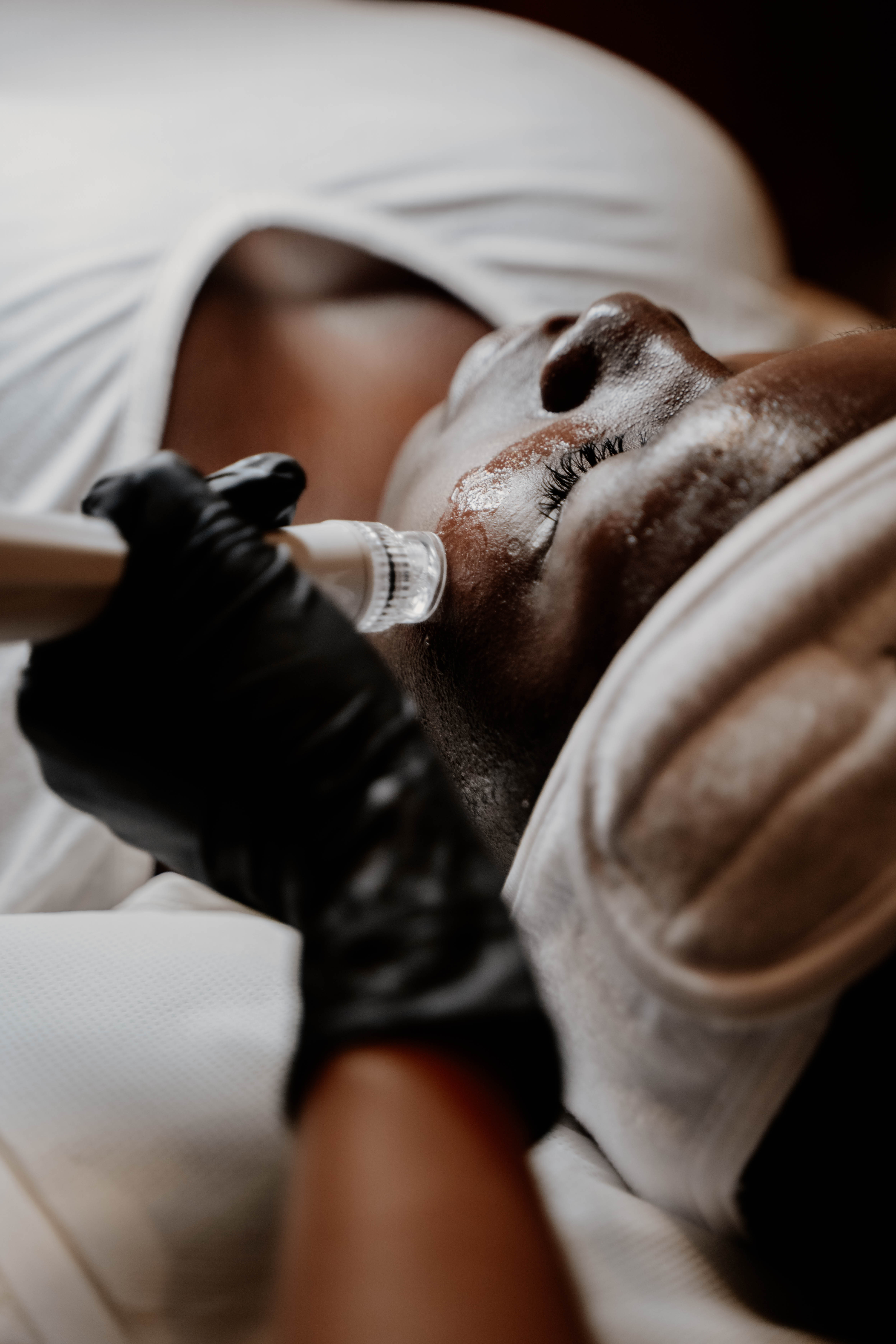 Woman getting treatment at Shane Cooper salon