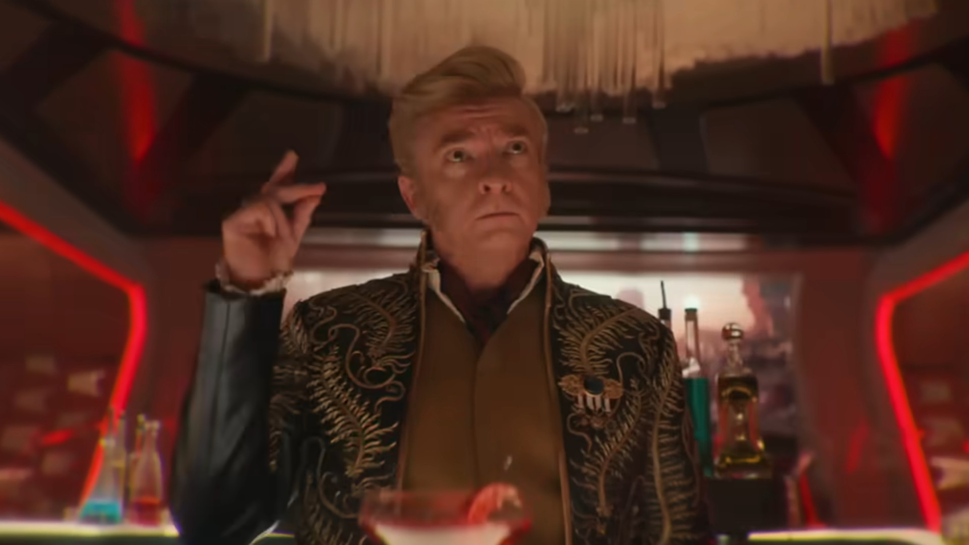 Rhys Darby, possibly as Trelane, in Star Trek Strange New Worlds season 3