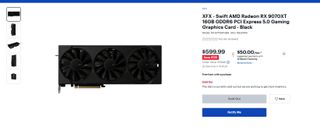 XFX 9070 XT at Best Buy sold out