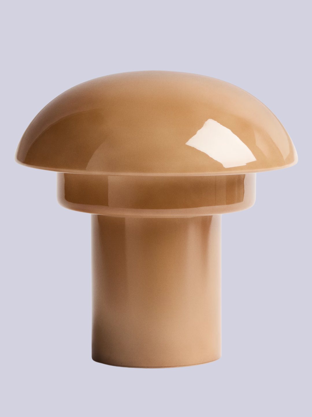 A beige rechargeable lamp