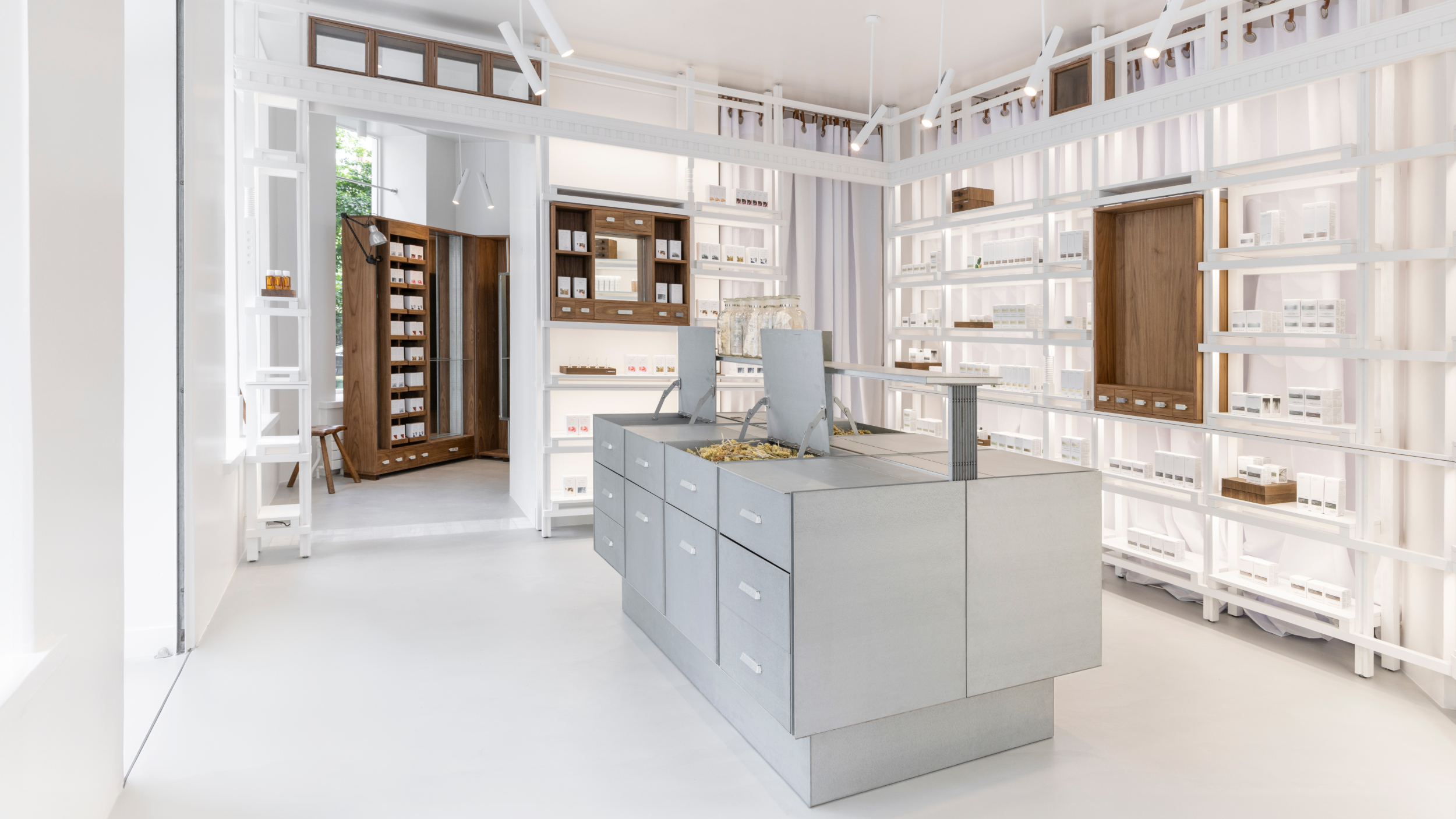 Korres Sorbonne Paris store design by Trail Practice