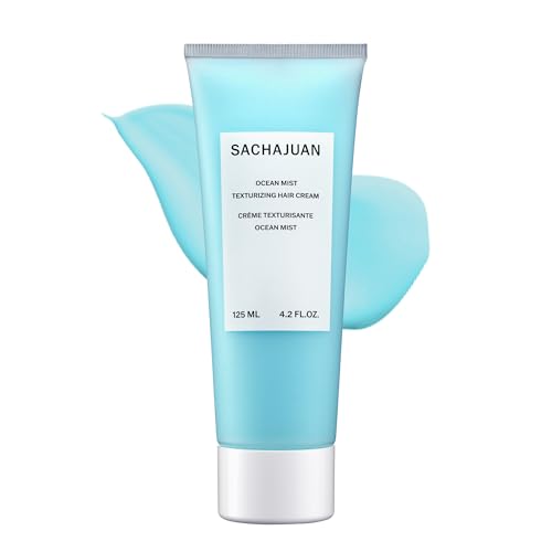 Sachajuan Ocean Mist Texturizing Hair Cream | Texturizing Cream for Curly, Wavy &amp;amp; Fine Hair | Builds Texture, Grip &amp;amp; Volume | Light Flexible Hold With Beachy Finish | Ocean Silk Technology | 4.2 Oz