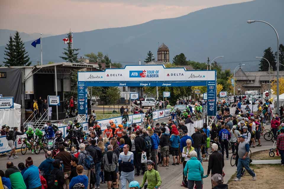 Jasper National Park hosted the first day of the Tour of Alberta.