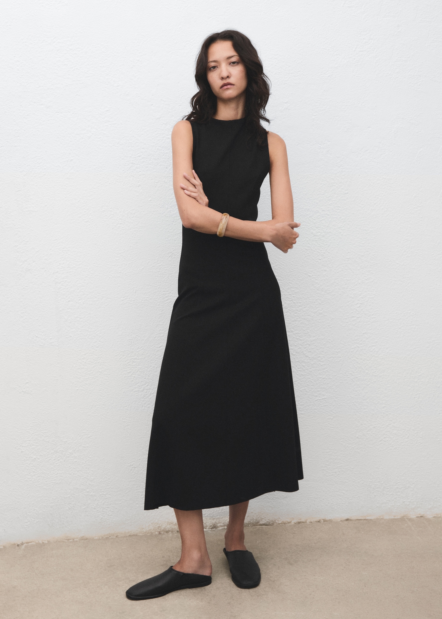 Midi-Dress With Stitching - Women | Mango Usa