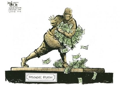Reggie Bush's eye on the prize