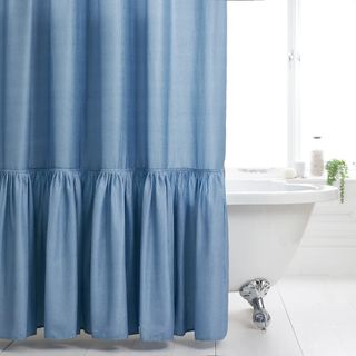 Heart and Soul Frill Long Shower Curtain