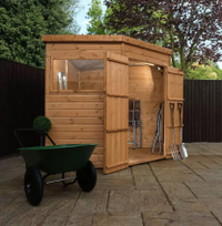 Mercia Wooden 7 x 7ft Shiplap Double Door Corner Garden Shed | £575 at Argos