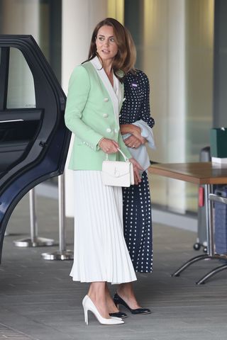 Kate Middleton white Wimbledon dress