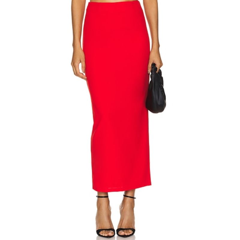 red pencil skirt