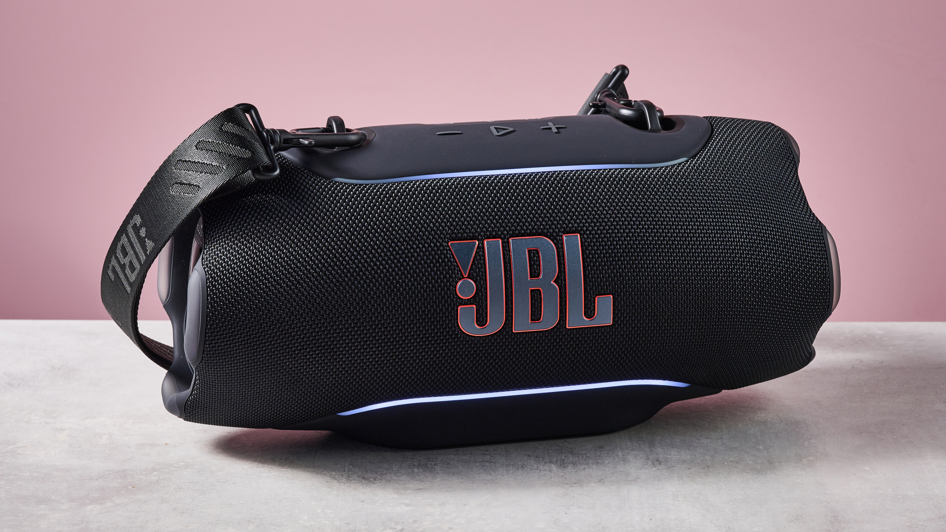 JBL Xtreme 5 with lights on